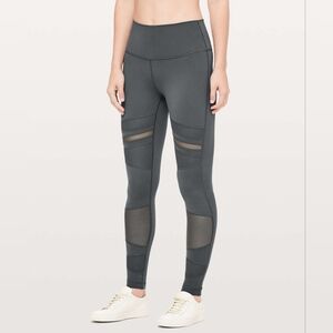 Lululemon Wunder Under High-Rise Tight *Mix & Mesh 28" Melanite